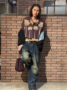 「glamb（グラム）のアイテム」を使った、YUKO【glamb】さん（メンズ・178cm）の秋コーディネート