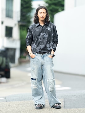 「glamb（グラム）のアイテム」を使った、YUKO【glamb】さん（メンズ・178cm）の秋コーディネート