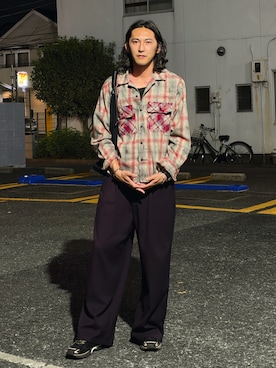 「glamb（グラム）のアイテム」を使った、YUKO【glamb】さん（メンズ・178cm）の秋コーディネート