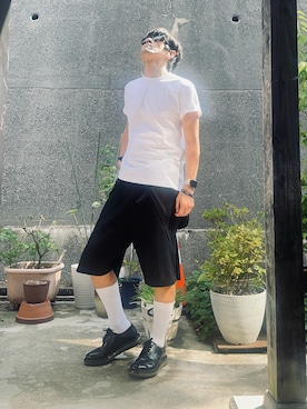 「HOMME PLISSE ISSEY MIYAKE（オムプリッセイッセイミヤケ）のアイテム（オールインワン・サロペット）」を使った、coutaさん（メンズ・170cm）の夏コーディネート