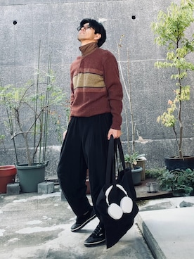 「LACOSTE（ラコステ）のアイテム」を使った、coutaさん（メンズ・170cm）の秋コーディネート
