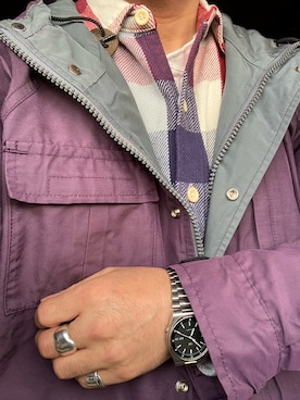 「アイテム（マウンテンパーカー）」を使った、Koji Shoさん（メンズ・164cm）の秋コーディネート