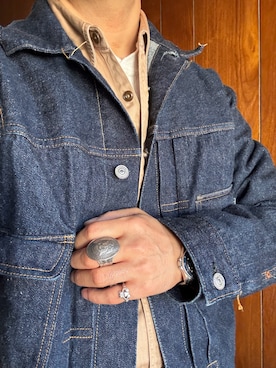 「WAREHOUSE（ウエアハウス）のアイテム」を使った、Koji Shoさん（メンズ・164cm）の春コーディネート