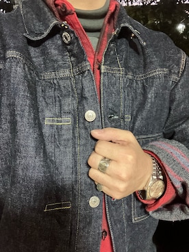 「バッファローチェック」｜Koji Shoさん（メンズ・165cm）の冬コーディネート