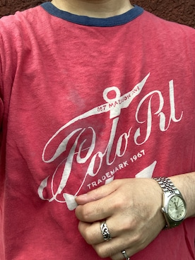 「リバーシブル」｜「アイテム（アナログ腕時計）」を使った、Koji Shoさん（メンズ・165cm）の春コーディネート