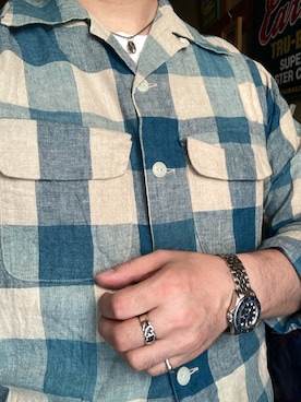 「FULLCOUNT（フルカウント）のアイテム（トップス）」を使った、Koji Shoさん（メンズ・165cm）の秋コーディネート