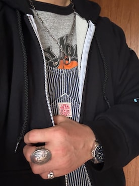 「CAMBER（キャンバー）のアイテム」を使った、Koji Shoさん（メンズ・164cm）の春コーディネート