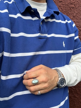 「POLO RALPH LAUREN（ポロ ラルフ ローレン）の〜2019年（ポロシャツ、ブルー系）」を使った、Koji Shoさん（メンズ・164cm）の夏コーディネート