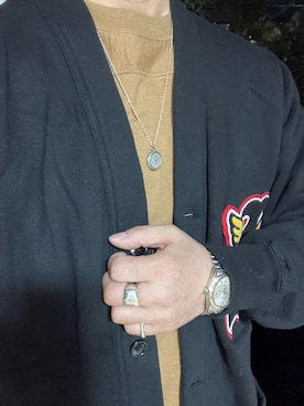 「アイテム（アナログ腕時計）」を使った、Koji Shoさん（メンズ・164cm）の秋コーディネート