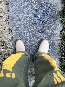 「RED WING SHOES（レッドウィング）のアイテム（ブーツ）」を使った、Koji Shoさん（メンズ・165cm）の冬コーディネート
