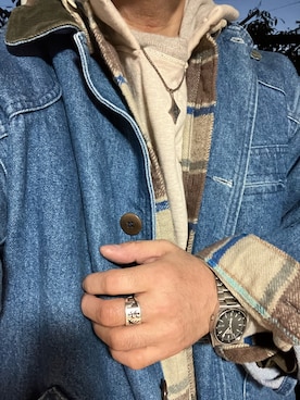 「アイテム（腕時計）」を使った、Koji Shoさん（メンズ・164cm）の秋コーディネート