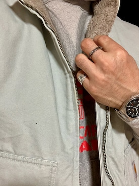 「アイテム（アナログ腕時計）」を使った、Koji Shoさん（メンズ・164cm）の秋コーディネート