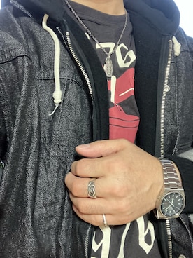 「アイテム（アナログ腕時計）」を使った、Koji Shoさん（メンズ・164cm）の秋コーディネート