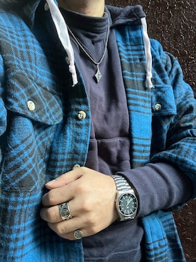 「アイテム（アナログ腕時計）」を使った、Koji Shoさん（メンズ・164cm）の秋コーディネート