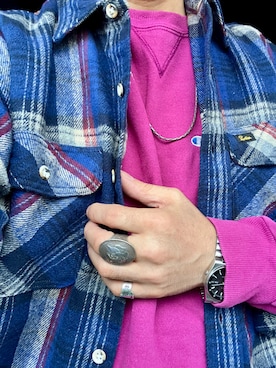 「アイテム（アナログ腕時計）」を使った、Koji Shoさん（メンズ・164cm）の秋コーディネート