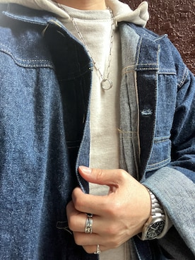 「WAREHOUSE（ウエアハウス）のアイテム」を使った、Koji Shoさん（メンズ・164cm）の冬コーディネート