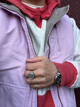 「アイテム（アナログ腕時計）」を使った、Koji Shoさん（メンズ・164cm）の秋コーディネート