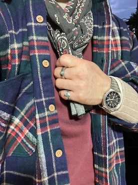 「アイテム（腕時計）」を使った、Koji Shoさん（メンズ・164cm）の秋コーディネート