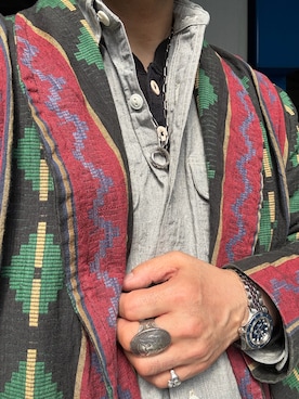 「WAREHOUSE（ウエアハウス）のアイテム」を使った、Koji Shoさん（メンズ・164cm）の春コーディネート