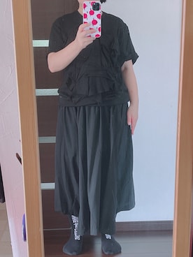 「BLACK COMME des GARÇONS」｜maruoさん（レディース・152cm）の夏コーディネート
