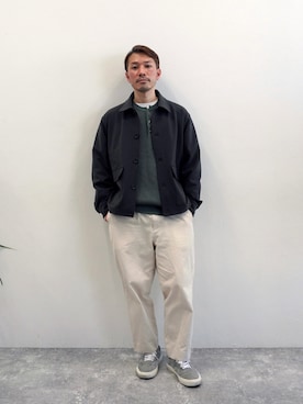 「Steven Alan」｜「アイテム（ブルゾン）」を使った、ユーゾーさん（メンズ・168cm）の冬コーディネート