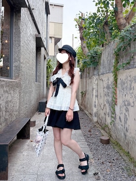 「SNIDEL（スナイデル）のアイテム（トップス）」を使った、🌸 Ginny  🌸さん（レディース・150cm）の夏コーディネート
