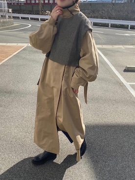 「TUS.（タス）のアイテム」を使った、o...さん（レディース・157cm）の冬コーディネート