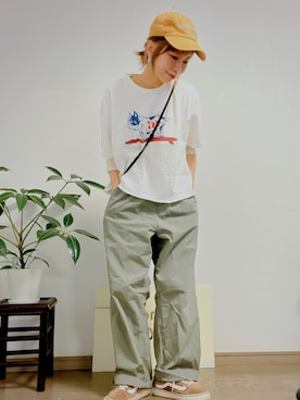 「TES（テス）のアイテム」を使った、まゆみんさん（レディース・153cm）の夏コーディネート