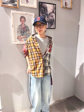 「アイテム（キャップ）」を使った、まゆみんさん（レディース・153cm・30代）の夏コーディネート