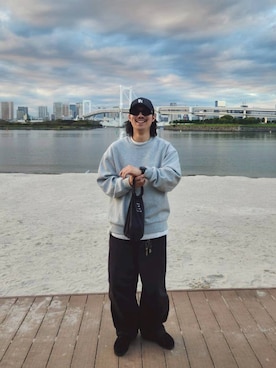 「Clarks（クラークス）のアイテム（ローファー）」を使った、なかしょうさん（メンズ・171cm）の秋コーディネート