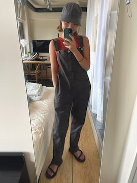 「TODAYFUL（トゥデイフル）のアイテム（オールインワン・サロペット）」を使った、peiさん（レディース・153cm）の夏コーディネート