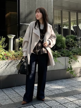 「アイテム（その他トップス）」を使った、hanaeさん（レディース・153cm）の秋コーディネート