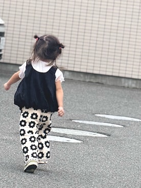 「アイテム（タンクトップ）」を使った、Uさん（キッズ・90cm）の秋コーディネート