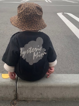 「HYSTERIC MINI（ヒステリックミニ）のアイテム」を使った、Uさん（キッズ・80cm）の春コーディネート