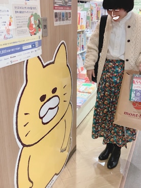 「MHL.（エムエイチエル）のアイテム」を使った、なりの介さん（レディース・159cm）の冬コーディネート