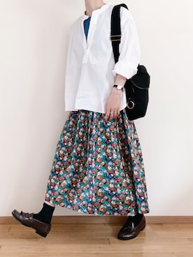 「アイテム（その他シューズ）」を使った、なりの介さん（レディース・159cm）の秋コーディネート