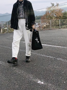 「アイテム（ブルゾン）」を使った、なりの介さん（レディース・159cm・30代）の秋コーディネート