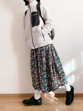 「MoonStar（ムーンスター）のアイテム」を使った、なりの介さん（レディース・159cm）の冬コーディネート