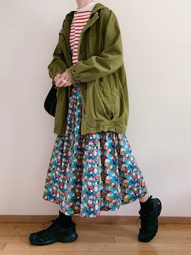 「ORCIVAL（オーシバル）のアイテム」を使った、なりの介さん（レディース・160cm）の春コーディネート