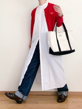 「アイテム（デジタル腕時計）」を使った、なりの介さん（レディース・159cm）の秋コーディネート