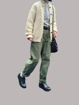「BEAMS（ビームス）のアイテム」を使った、なりの介さん（レディース・159cm）の冬コーディネート