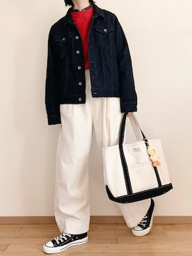 「BACK NUMBER（バックナンバー）のアイテム」を使った、なりの介さん（レディース・159cm）の冬コーディネート