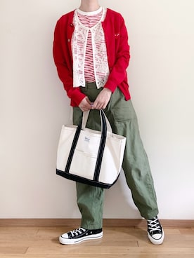 「ORCIVAL（オーシバル）のアイテム」を使った、なりの介さん（レディース・160cm）の夏コーディネート