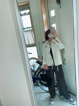 「Eddie Bauer（エディーバウアー）のアイテム（その他アウター）」を使った、sawawaさん（レディース・157cm）の春コーディネート