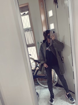 「Eddie Bauer（エディーバウアー）のアイテム（スウェット）」を使った、sawawaさん（レディース・157cm）の秋コーディネート