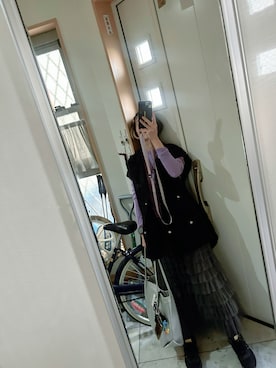 「&. NOSTALGIA（アンドドットノスタルジア）のアイテム」を使った、sawawaさん（レディース・157cm）の冬コーディネート