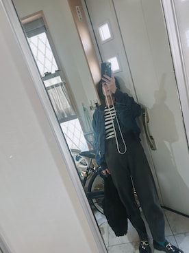 「ZARA（ザラ）のアイテム（ブルゾン）」を使った、sawawaさん（レディース・157cm）の冬コーディネート