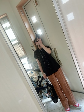 「コンバース ハイカット」｜sawawaさん（レディース・157cm）の夏コーディネート