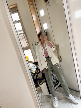 「Eddie Bauer（エディーバウアー）のアイテム（その他アウター）」を使った、sawawaさん（レディース・157cm）の春コーディネート