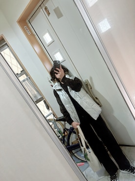 「SUGAR BISKET（シュガービスケット）のアイテム」を使った、sawawaさん（レディース・157cm）の冬コーディネート